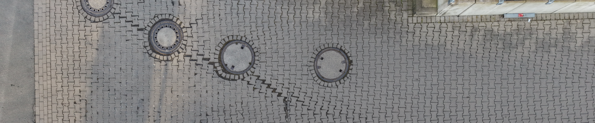 Drohne Pflaster Pflasterung